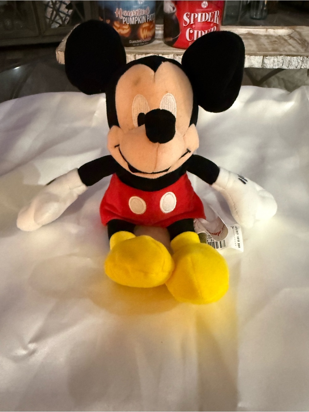 Disney Mickey Mouse Plush in Black, Red, Yellow